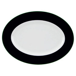 kate spade new york Hopscotch Drive Oval Platter, White/ Navy